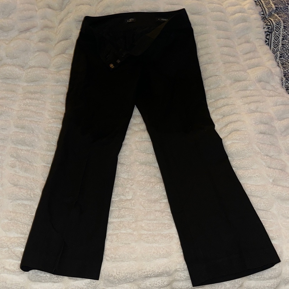 LOFT Black Boot Cut Pants